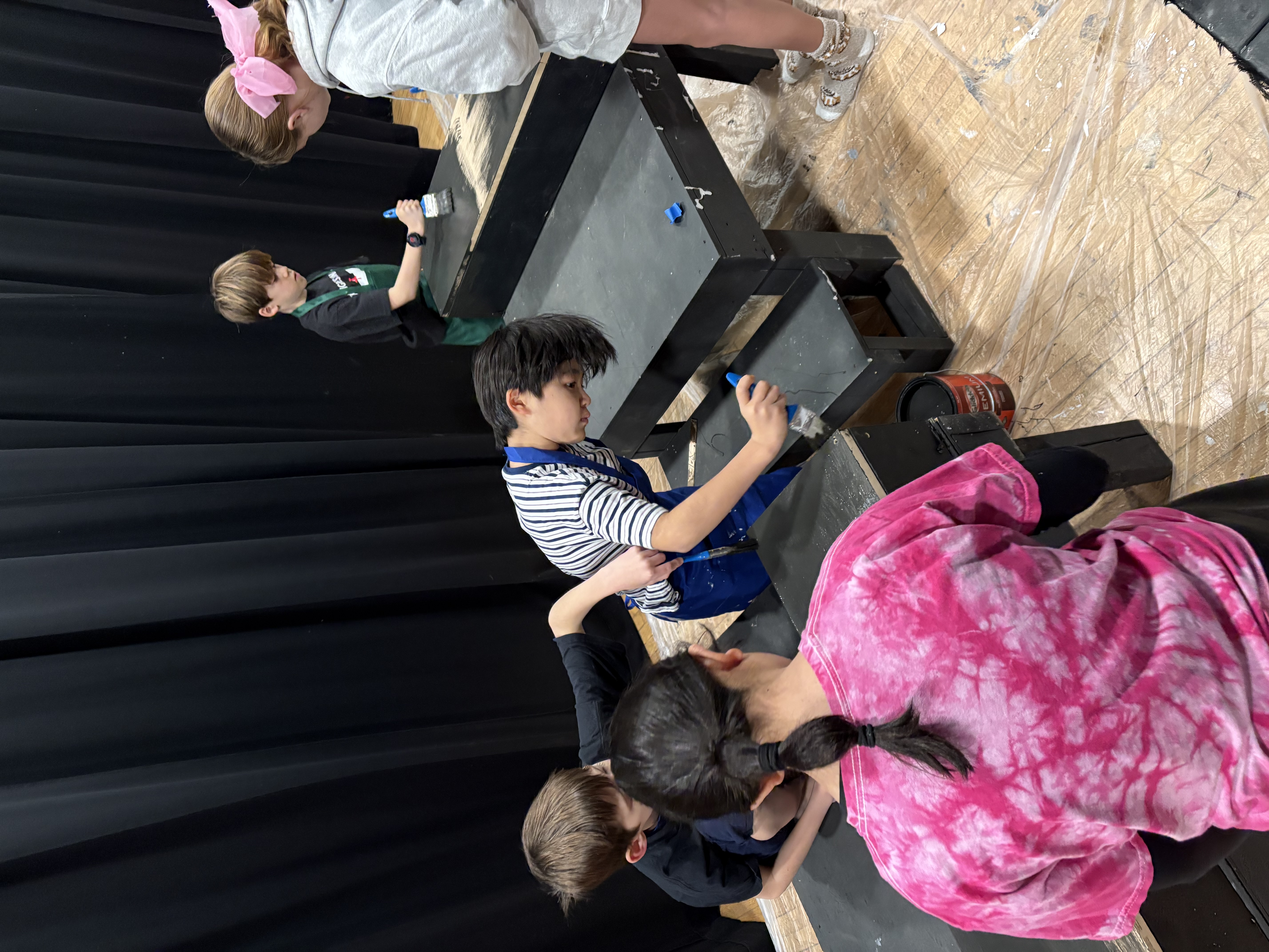 Picture of the set being built