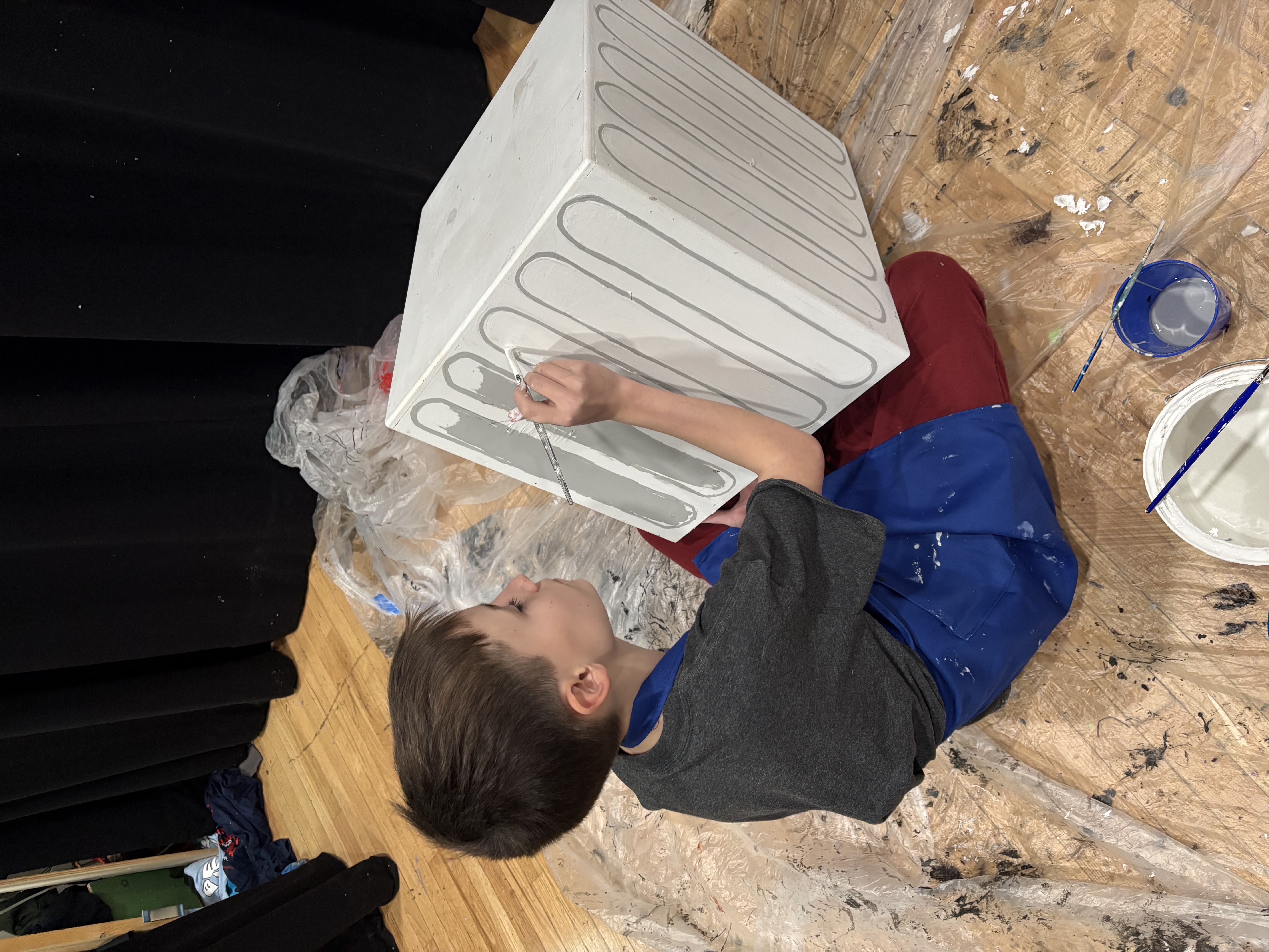 Picture of the set being built