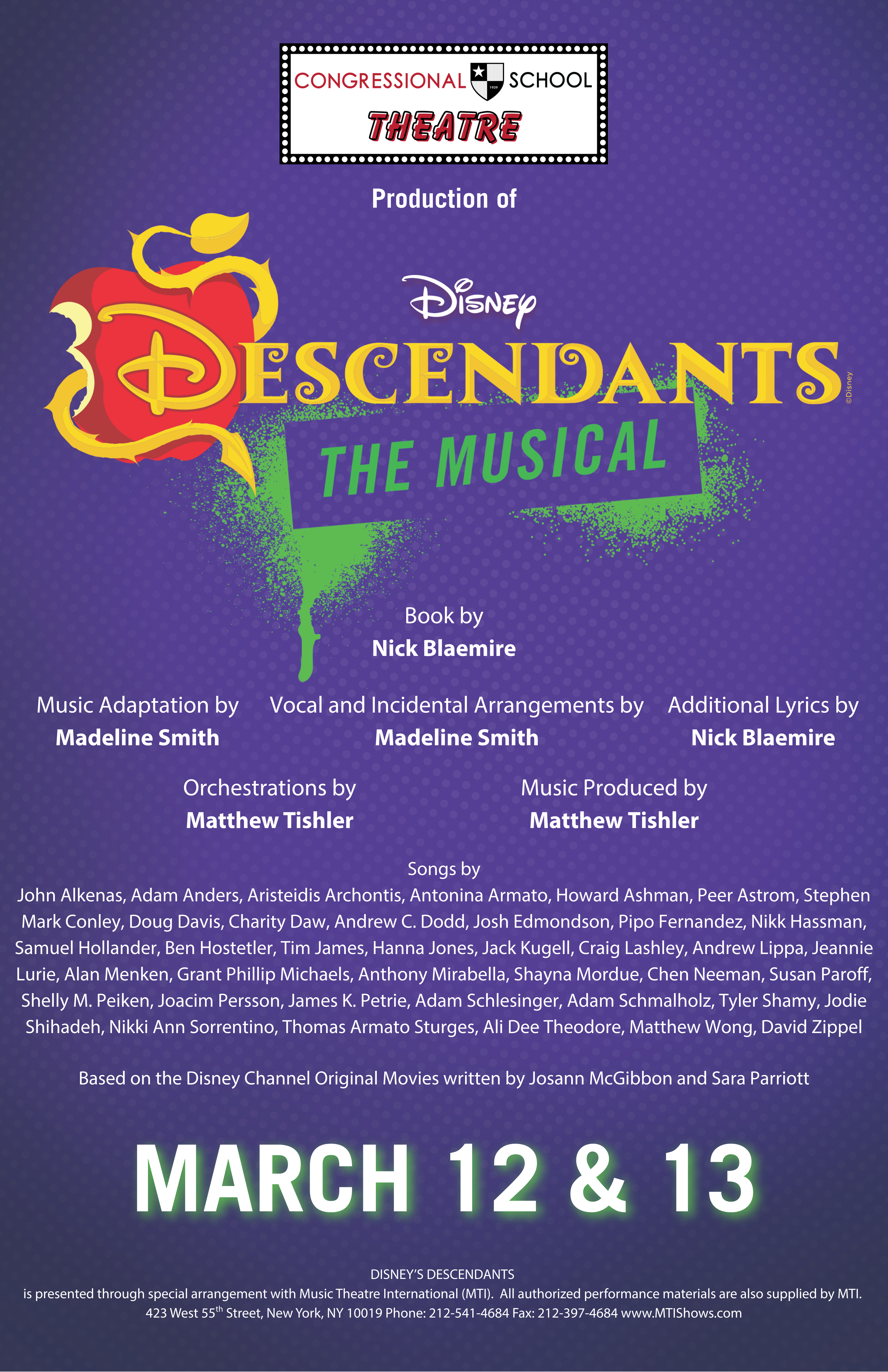Decnedants musical poster